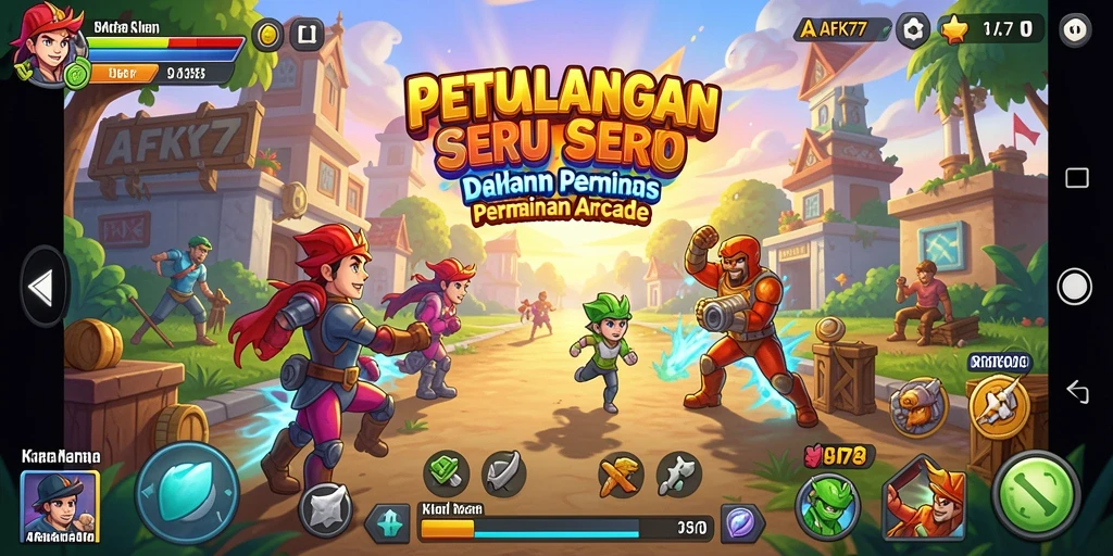 Tampilan gameplay menarik dari AFK77 yang menantang dan menghibur.