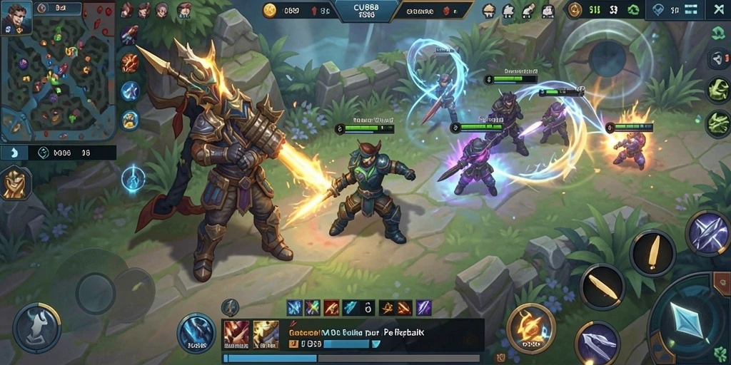Screenshot gameplay CU888 yang menampilkan aksi pertarungan menegangkan.
