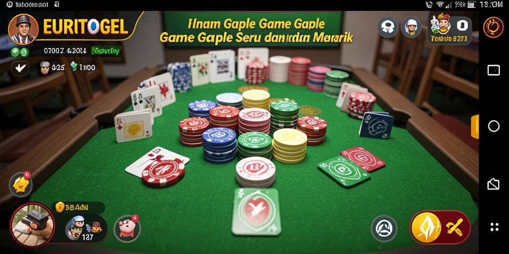 Tampilan gameplay Gaple yang menarik dan interaktif.