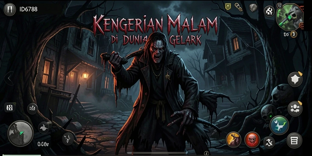 Tangkapan layar menampilkan atmosfir gelap dan mencekam gameplay ID6788.
