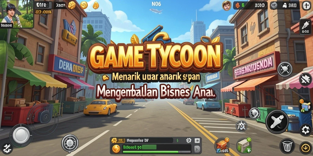 Tampilan gameplay seru dalam game Tycoon N06 yang penuh strategi.