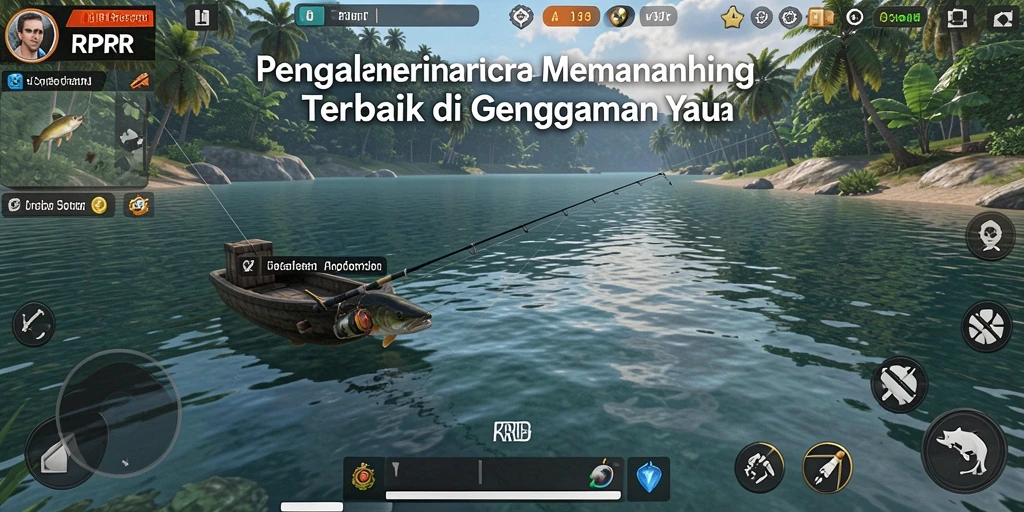 Tangkapan ikan besar dalam RPRR saat bermain di lokasi eksotis.