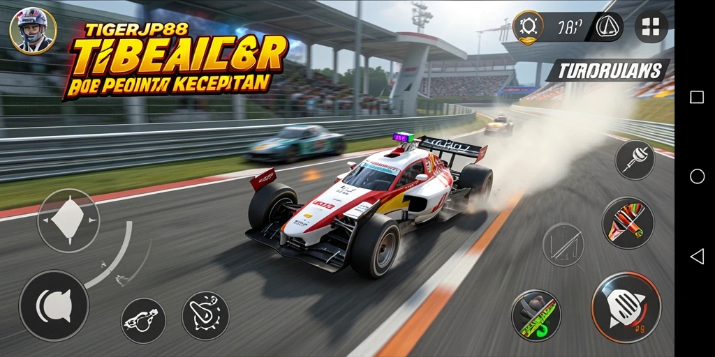 Gameplay balapan seru dan grafis mengagumkan dari TIGERJP88.