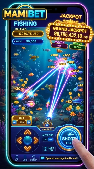 Screenshot tampilan utama aplikasi mamibet.